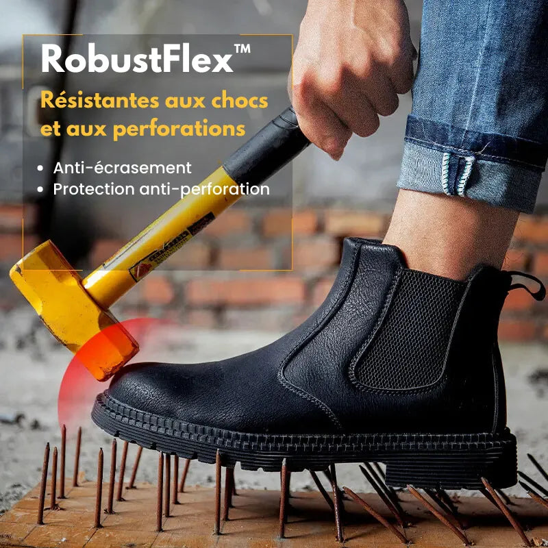 RobustFlex™ -  Bottines de sécurité en cuir unisexes