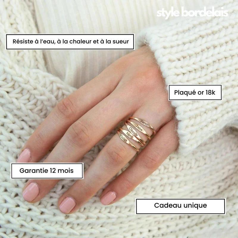 Noélia™ - Bague personnalisable