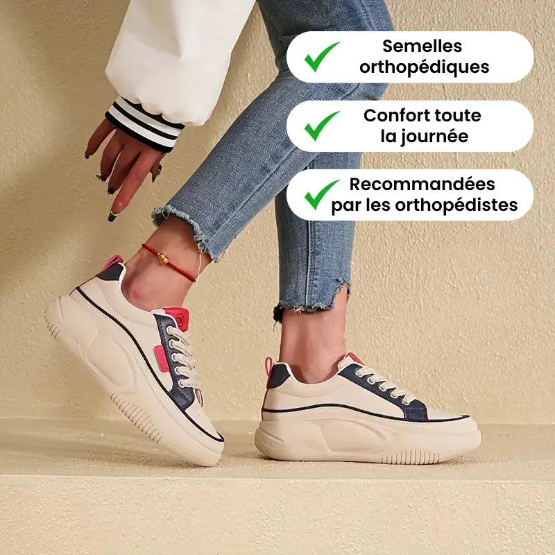 OrthoBella™ – Baskets de ville à confort orthopédique femme